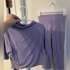 Naked Wardrobe Purple Crop Top